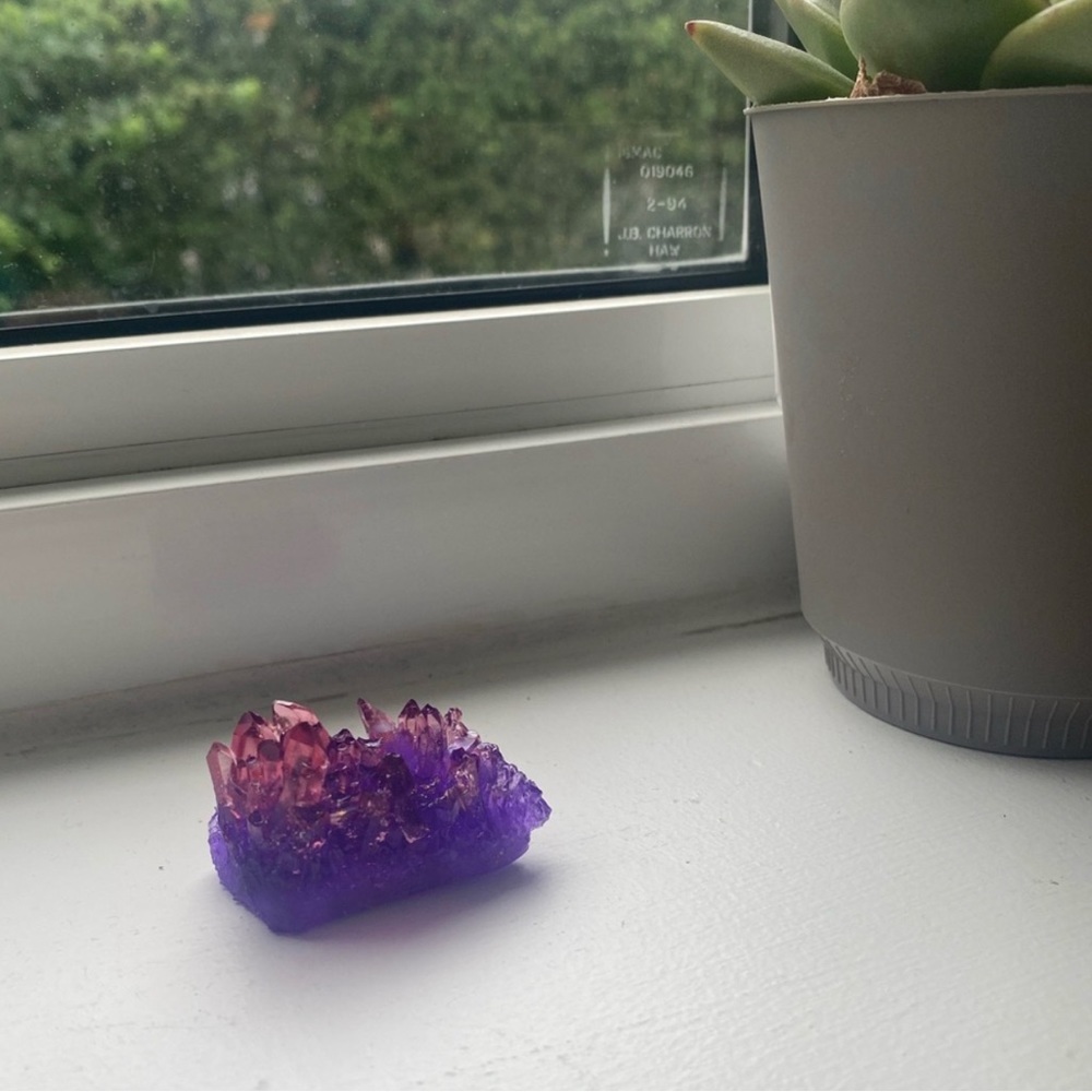 House decoration ~ Purple & pink crystal cluster decoration ππ - Picture 4 of 16